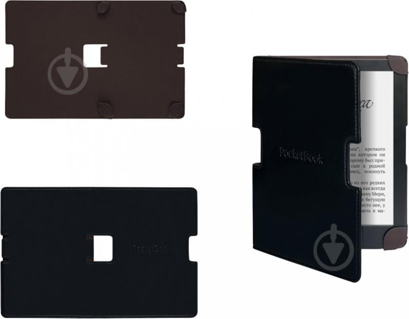 Чехол PocketBook black/brown (PBPUC-630-BK) - фото 5