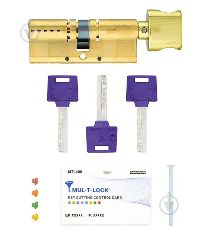 Цилиндр Mul-T-Lock MTL400/ClassicPro 50x50 ключ-вороток 100 мм латунь - фото 7