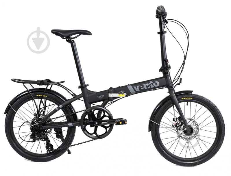 Велосипед Vento 20" 10"(25 см) FOLDY 118401 чорний - фото 1