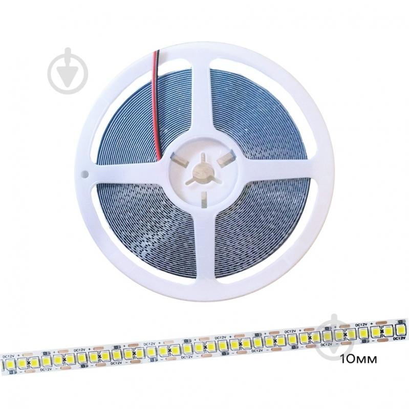 Стрічка світлодіодна ELM SMD 2835 240LED 10 м 17 Вт IP20 12 В білий 19-0012-10 - фото 1