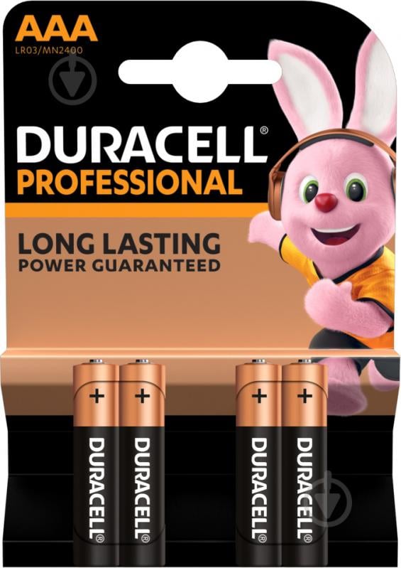 Батарейки Duracell Professional AAA (LR03, 286) 4 шт. (81578681) - фото 1