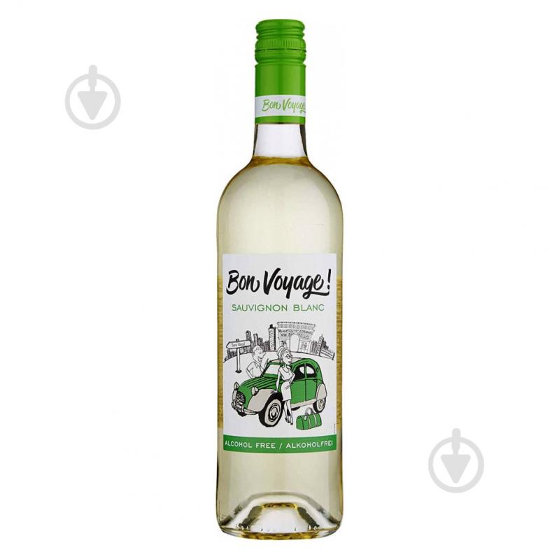 Вино Bon Voyage біле сухе безалкогольне Sauvignon Blanc 0,75 л - фото 1