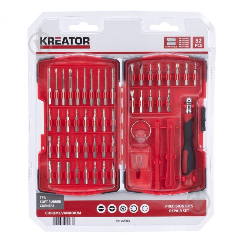 Набор прецизионных бит Kreator 52 шт. KRT064900 - фото 1