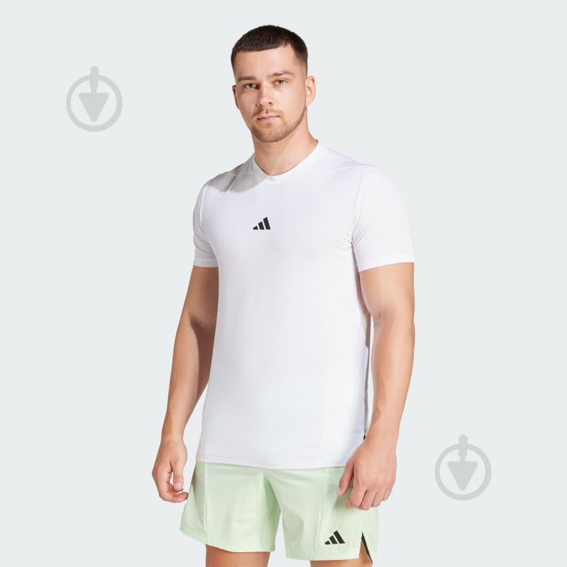 Футболка Adidas D4T TEE IS3808 р.M білий - фото 1