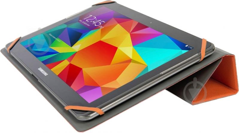 Чехол Tucano Universal Verso Stand Tablet 10" grey/orange (TAB-V10-OG) - фото 5