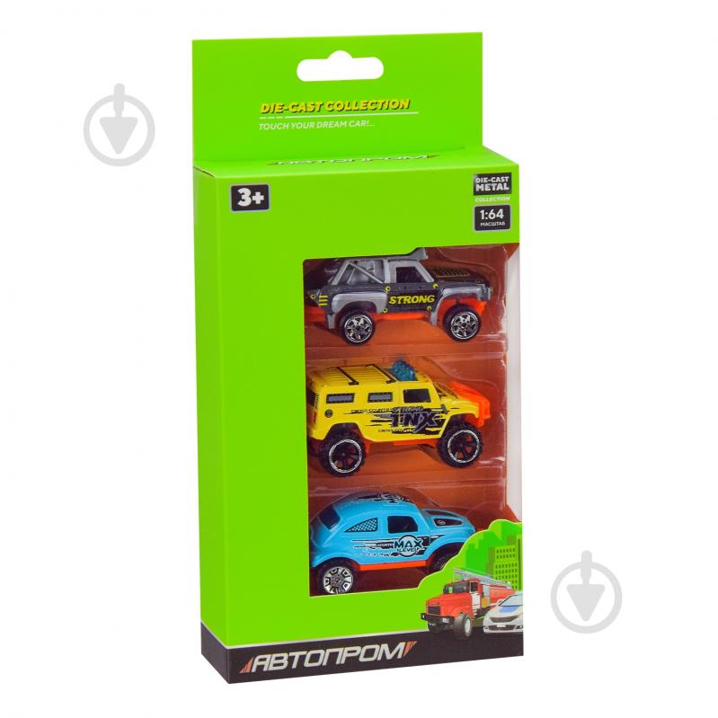 Набір металевих машин Автопром 1:64 AP7488 - фото 2