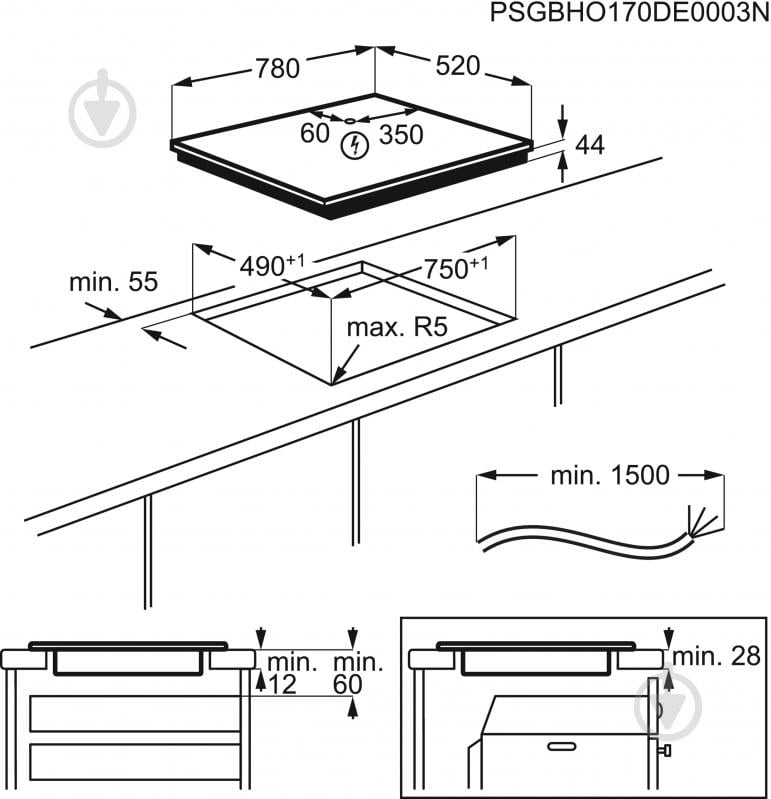 Варочная поверхность индукционная Electrolux EIV87675 - фото 5