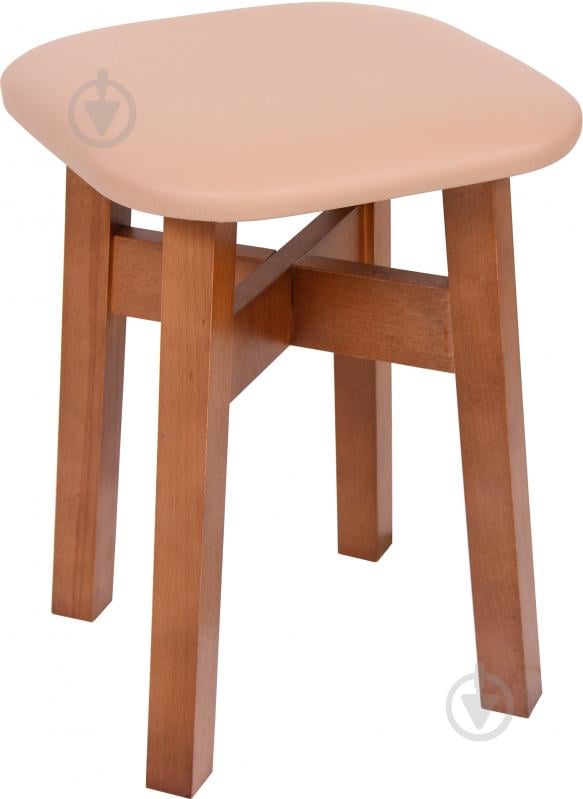 Табурет Мелитополь мебель Нарва бежевий / горіх - фото 1