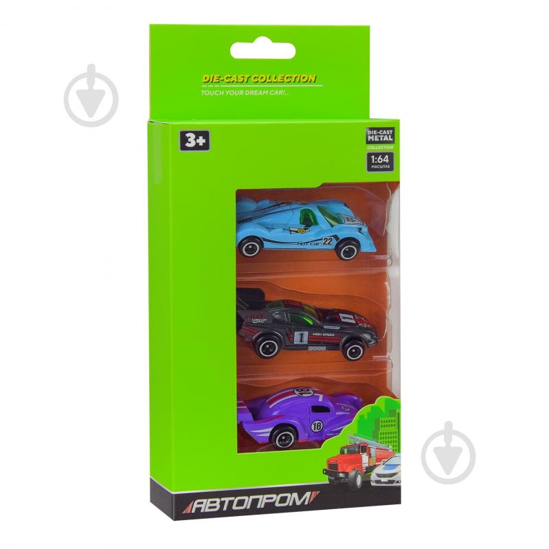 Набор металлических машин Автопром 1:64 AP7483 - фото 3