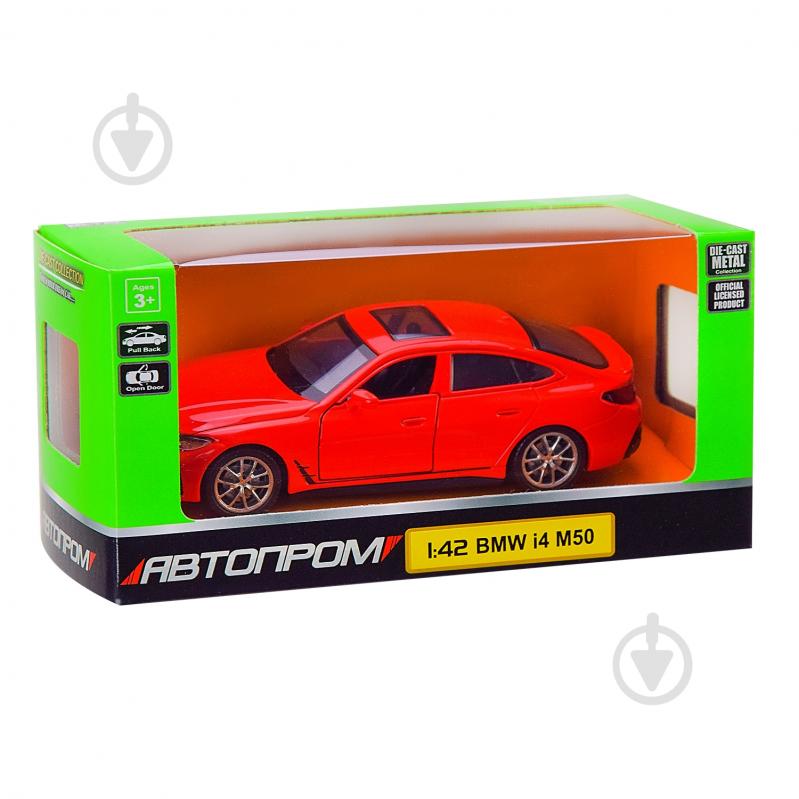 Мини-модель Автопром 1:43 BMW I4 M50 4378 - фото 2