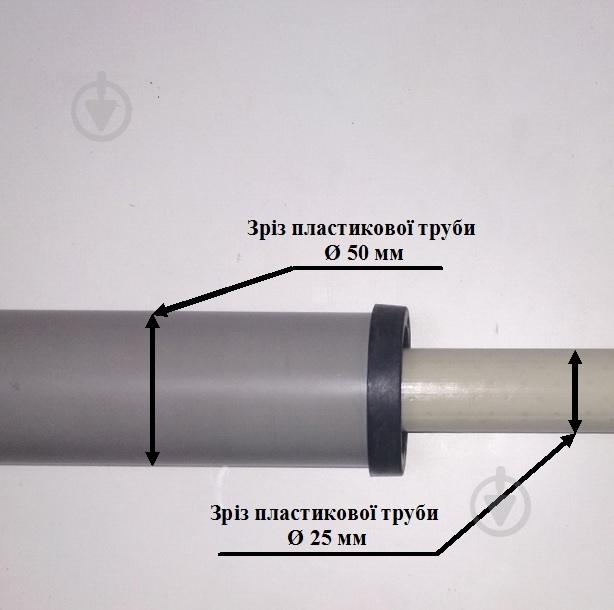 Редукція каналізаційна Water-Gum ущільнювальна гумова d46/25 - фото 2