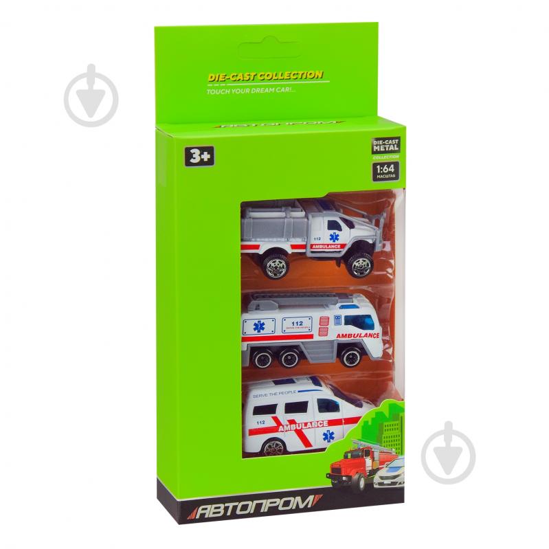 Набор металлических машин Автопром 1:64 AP7490 - фото 3