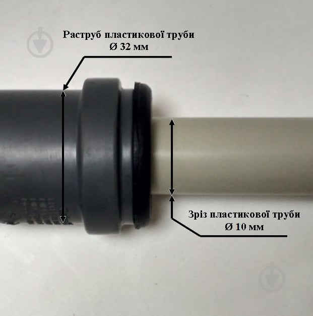 Редукция канализационная Water-Gum уплотнительная резиновая d36/10 - фото 2