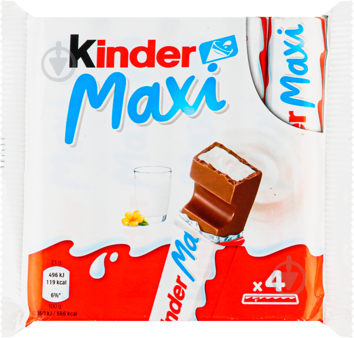 Шоколад Kinder Максі 84 г - фото 1