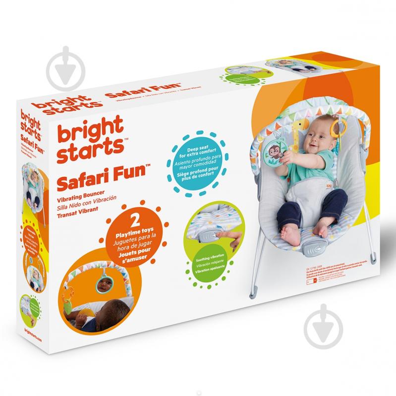 Шезлонг Bright Starts Safari Fun 12204 - фото 2