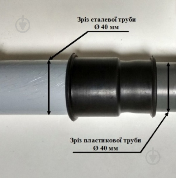 Европереходник Water-Gum зі сталі Е-45/40 - фото 3