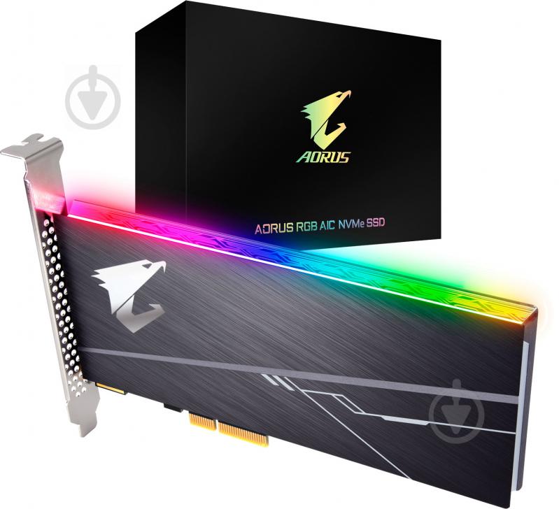 SSD-накопичувач Gigabyte AORUS 1000GB PCI Express 3.0 x4 3D TLC (GP-ASACNE2100TTTDR) - фото 1