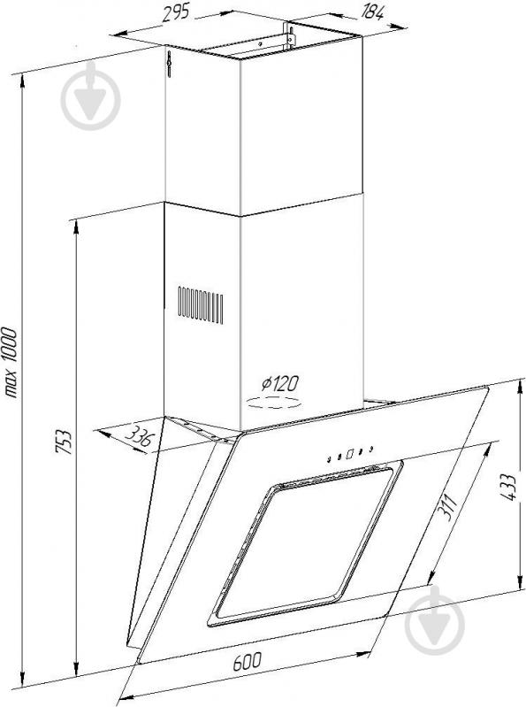Вытяжка Pyramida NR-F 60 S BL (LED) - фото 7 Вытяжка Pyramida NR-F 60 S BL (LED) - фото 7