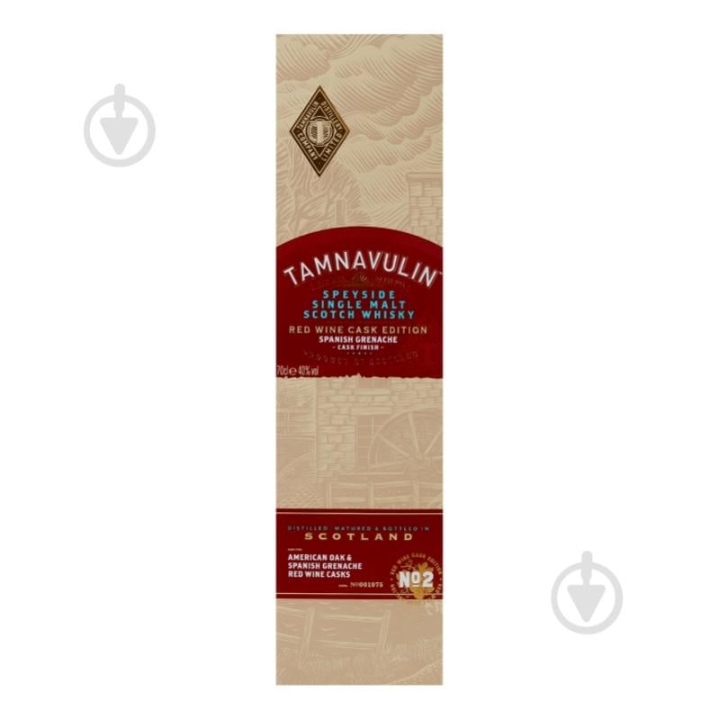 Виски Tamnavulin 40% Spanish Grenache Red wine cask edition 0,7 л - фото 2 Виски Tamnavulin 40% Spanish Grenache Red wine cask edition 0,7 л - фото 2