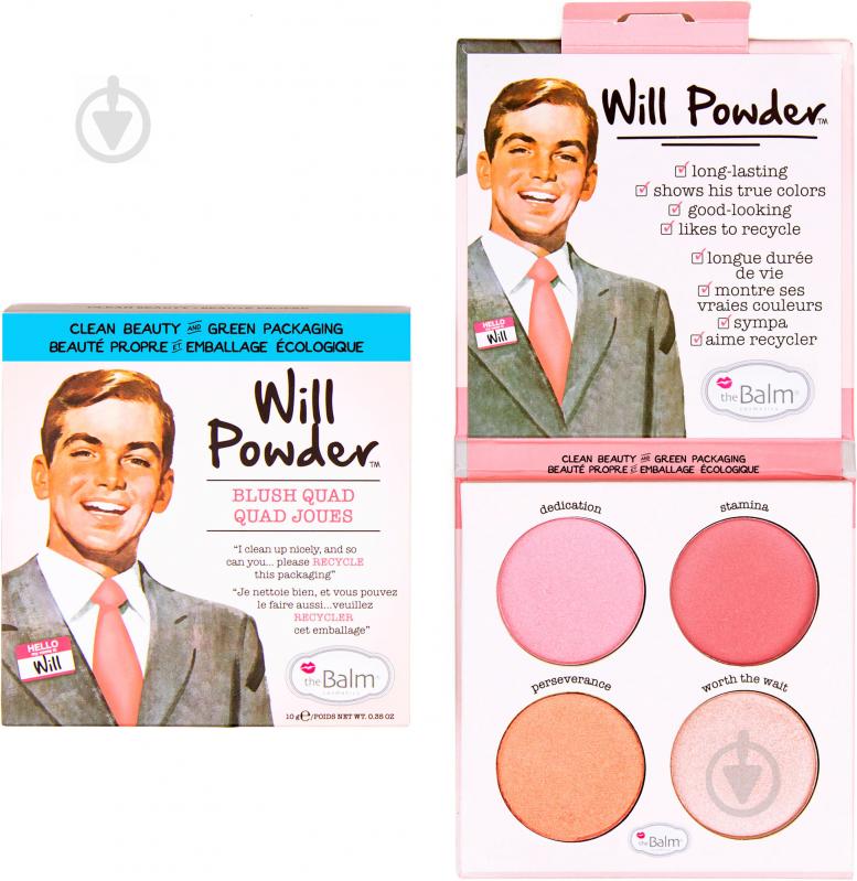 Палетка theBalm Will Powder Blush Quad 10 г - фото 1