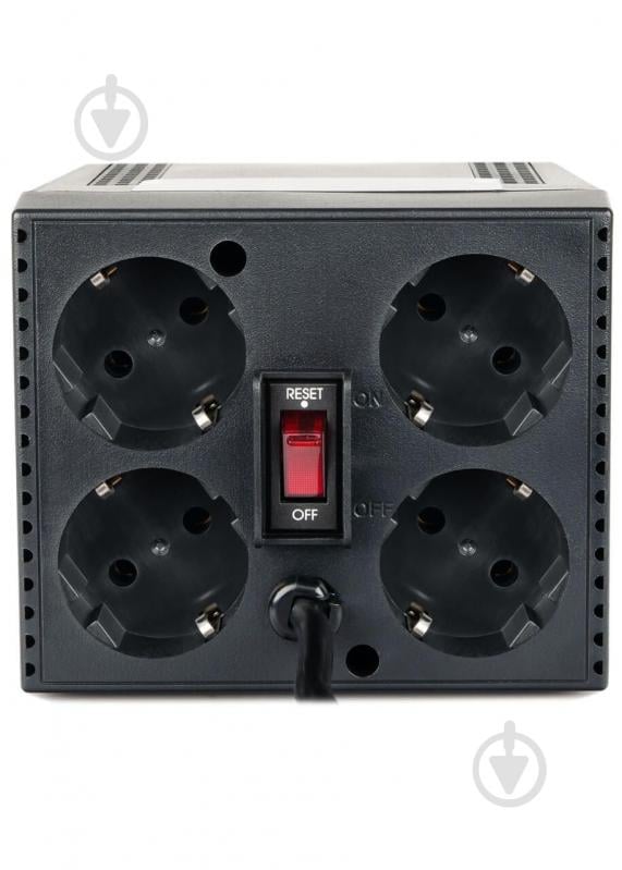 Стабілізатор напруги Powercom TCA-1200 Black - фото 2