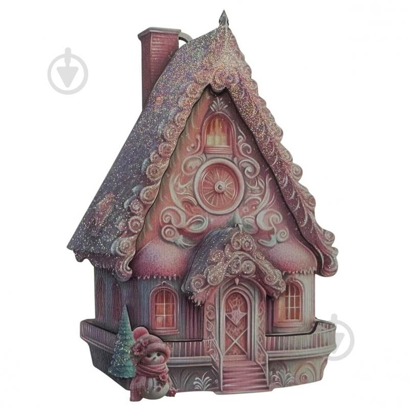 Подвеска MIS LT Домик 14 см розовый - фото 1