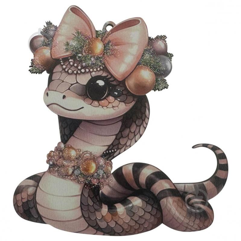 Подвеска MIS LT Змейка дерево 12 см - фото 1