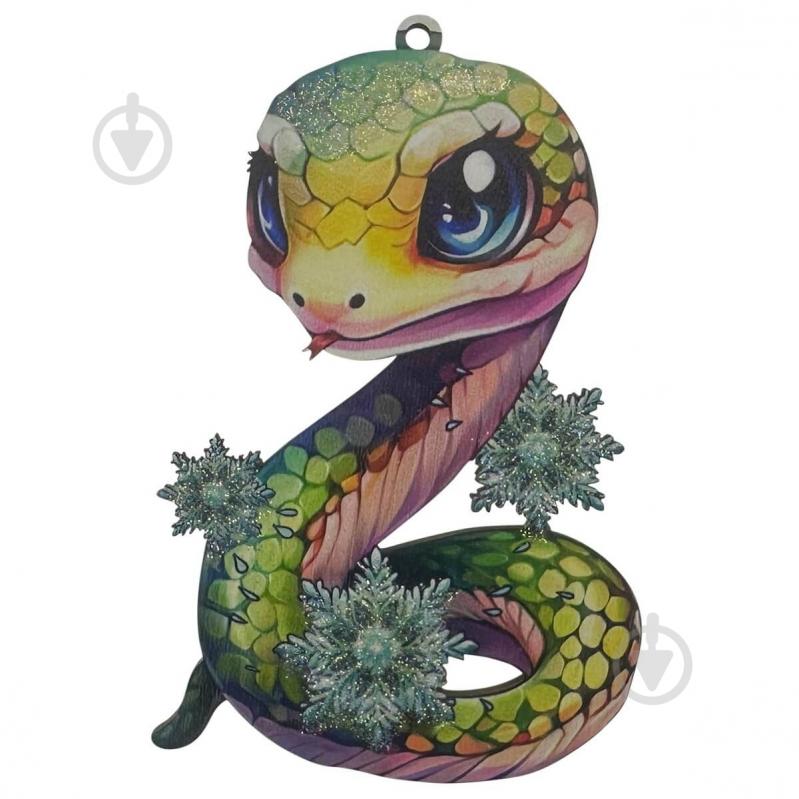 Подвеска MIS LT Змейка дерево 12 см - фото 6