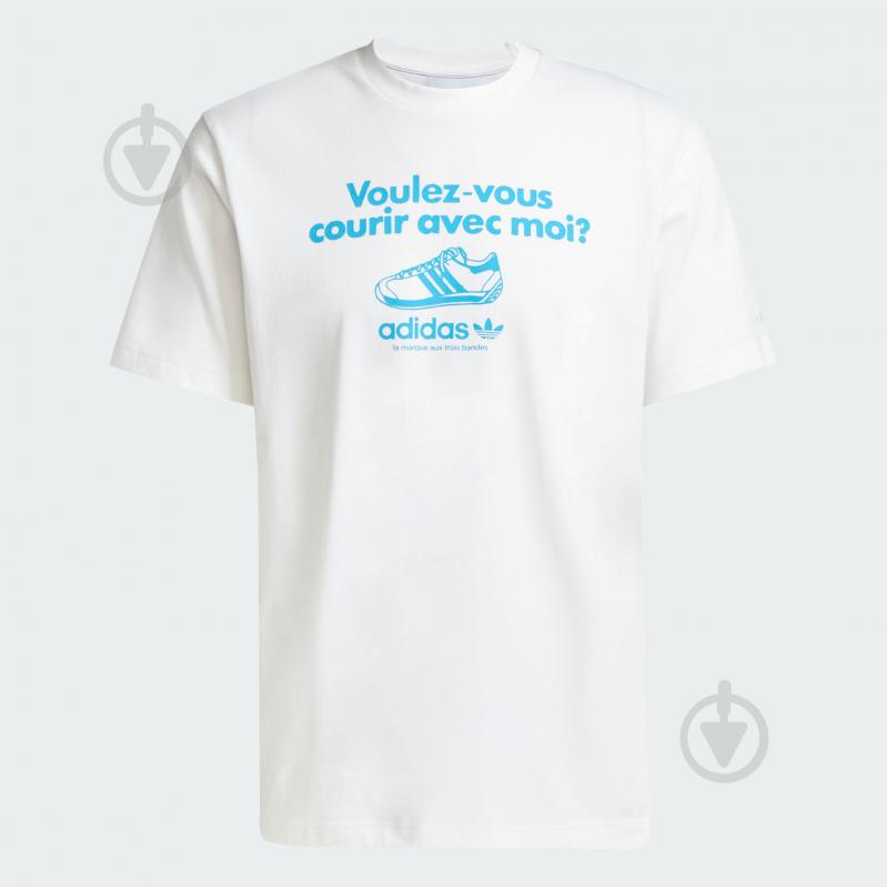 Футболка Adidas GRFX TEE JC8365 р.S белый - фото 6