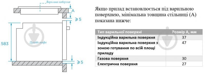 Комплект вбудовуваної техніки Interline духова шафа OEG 543 ECC BA + варильна поверхня газова HGG 764 FGT BA - фото 15