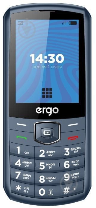 Мобильный телефон Ergo E285 Dual Sim blue E285 Blue - фото 2