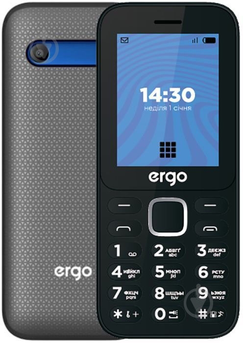 Мобильный телефон Ergo E241 Dual Sim blue E241 blue - фото 1 Мобильный телефон Ergo E241 Dual Sim blue E241 blue - фото 1