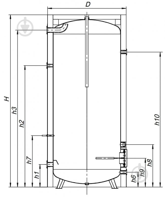 Бойлер KHT GRB-00-300 з теном 3 kw - фото 2