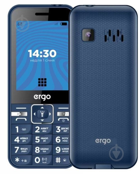 Мобильный телефон Ergo Е281 Dual Sim blue E281 blue - фото 1 Мобильный телефон Ergo Е281 Dual Sim blue E281 blue - фото 1