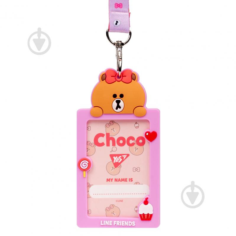 Бейдж на стрічці Line Friends Choco YES - фото 1