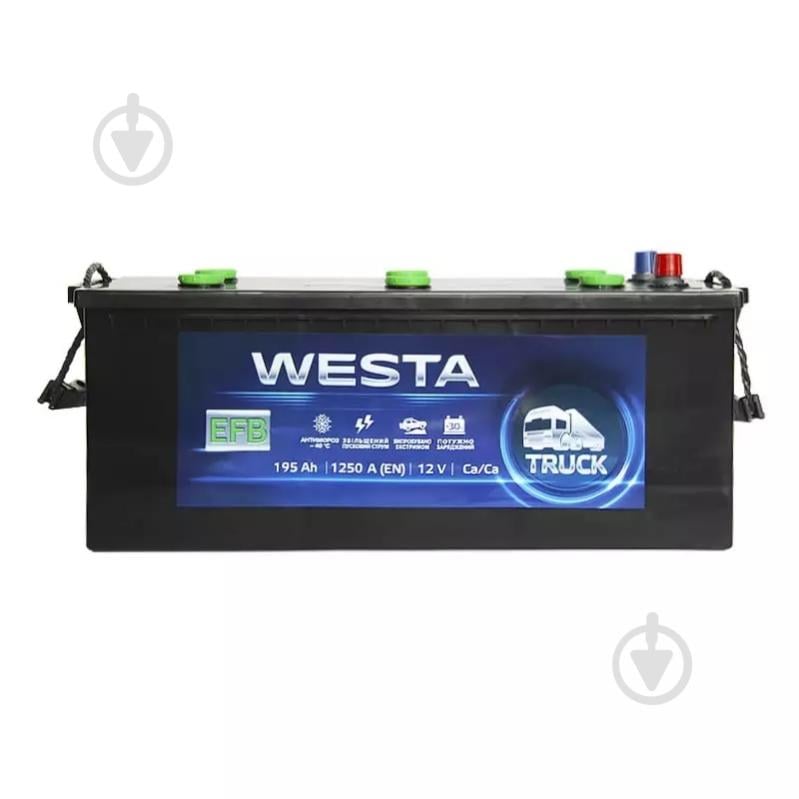 Аккумулятор автомобильный Westa EFB 195Ah 1250A 12V «+» слева (WEFB195) - фото 2 Аккумулятор автомобильный Westa EFB 195Ah 1250A 12V «+» слева (WEFB195) - фото 2