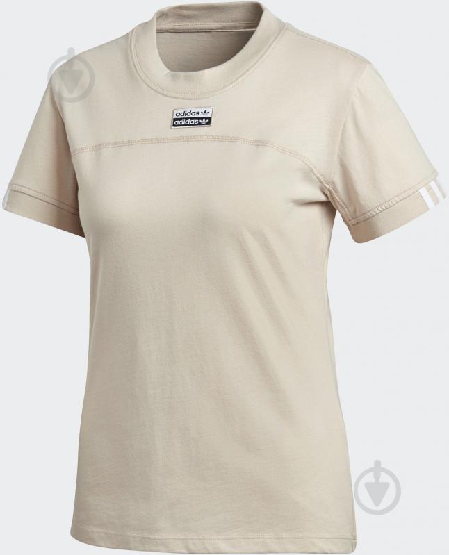 Футболка Adidas TEE GD3807 р.S бежевый - фото 5