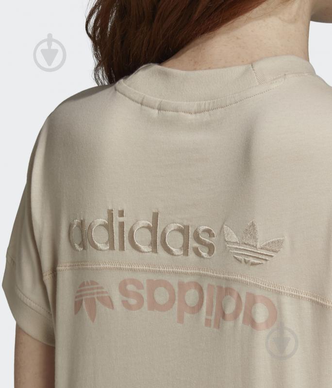Футболка Adidas TEE GD3807 р.S бежевый - фото 9