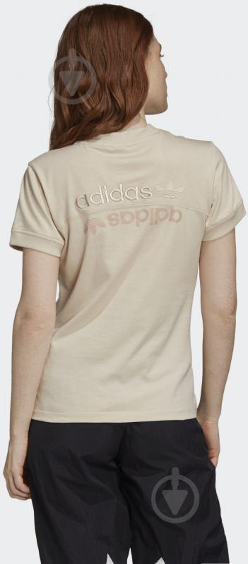 Футболка Adidas TEE GD3807 р.S бежевый - фото 3 Футболка Adidas TEE GD3807 р.S бежевый - фото 3