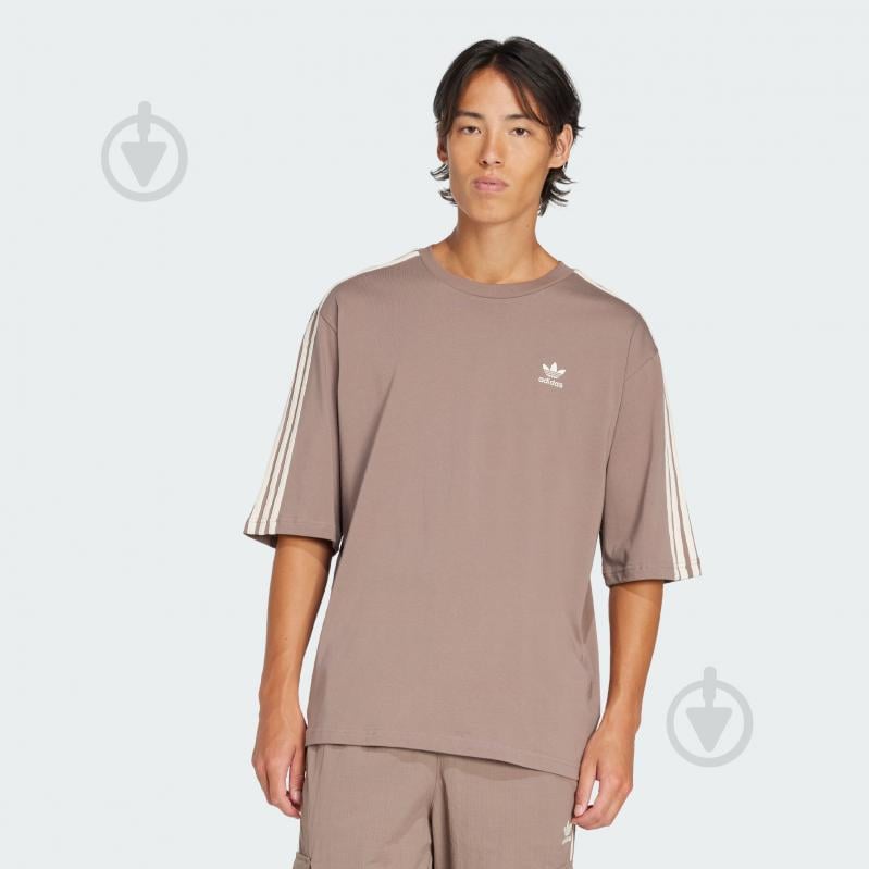 Футболка Adidas Oversize tee JP1058 р.S коричневый - фото 1