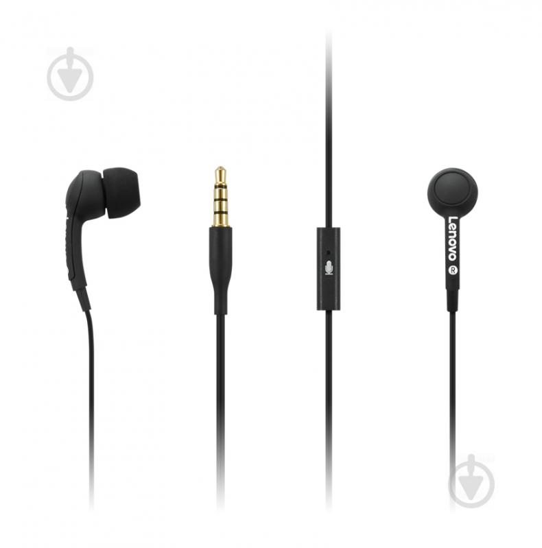 Наушники Lenovo 100 in-ear He adphone black - фото 2