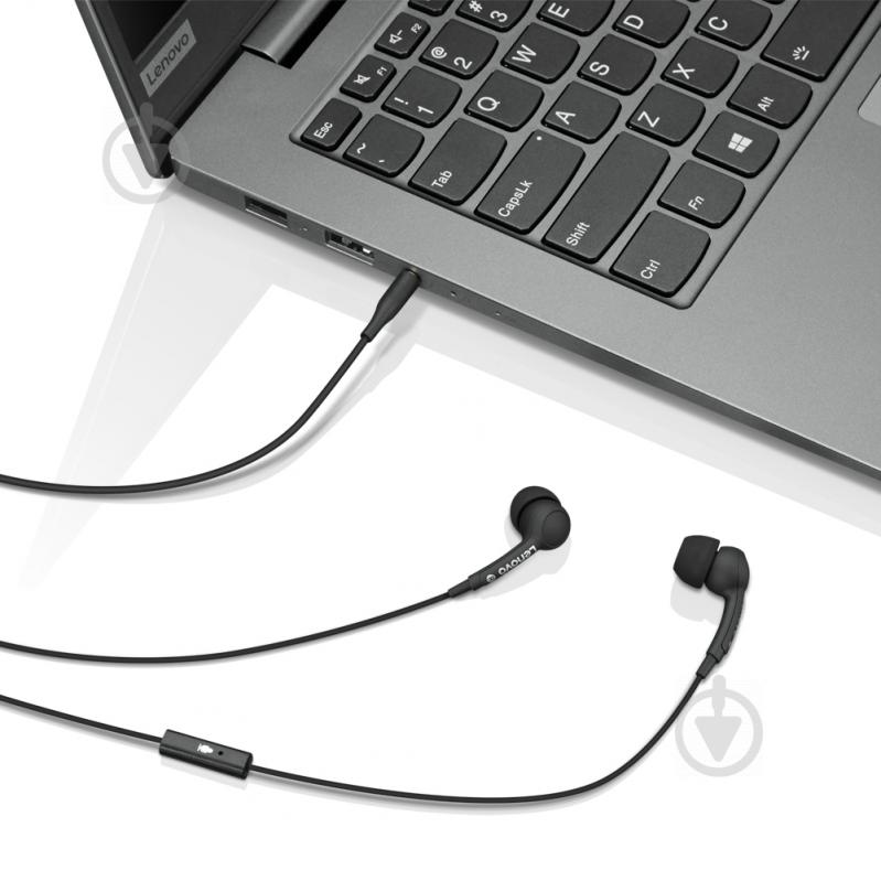 Наушники Lenovo 100 in-ear He adphone black - фото 4