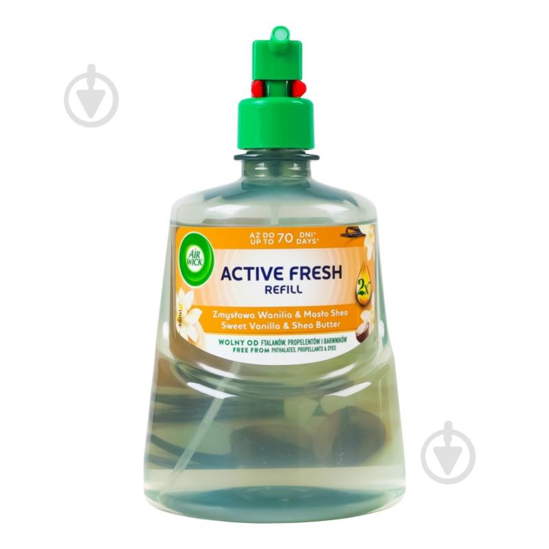 Змінний балон для автоматичного освіжувача повітря Air Wick Active Fresh Солодка ваніль та масло ши 228 мл - фото 1 Змінний балон для автоматичного освіжувача повітря Air Wick Active Fresh Солодка ваніль та масло ши 228 мл - фото 1
