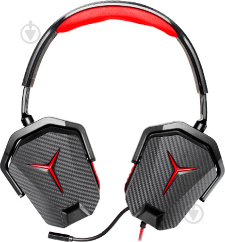 Навушники Lenovo Y Gaming Stereo Headset black/red - фото 2