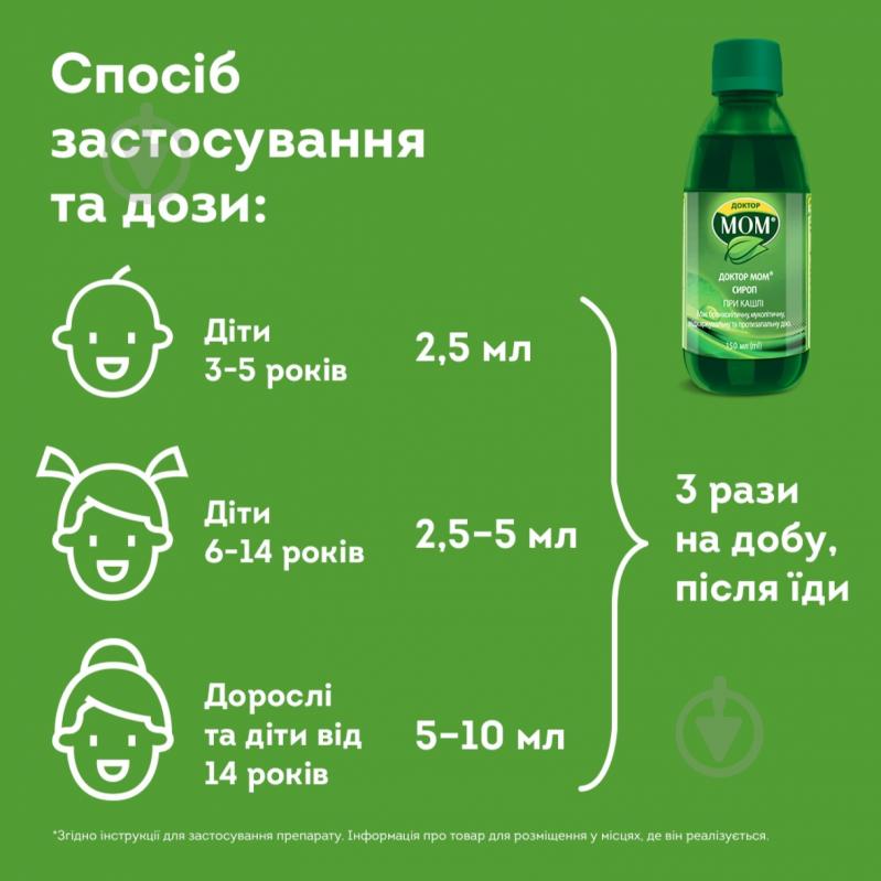Доктор Мом при сухом и влажном кашле сироп 150 мл - фото 4
