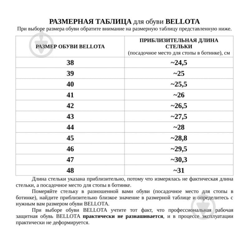 Черевики робочі Bellota високі Classic р.41 7230041S3.B чорний із червоним - фото 9