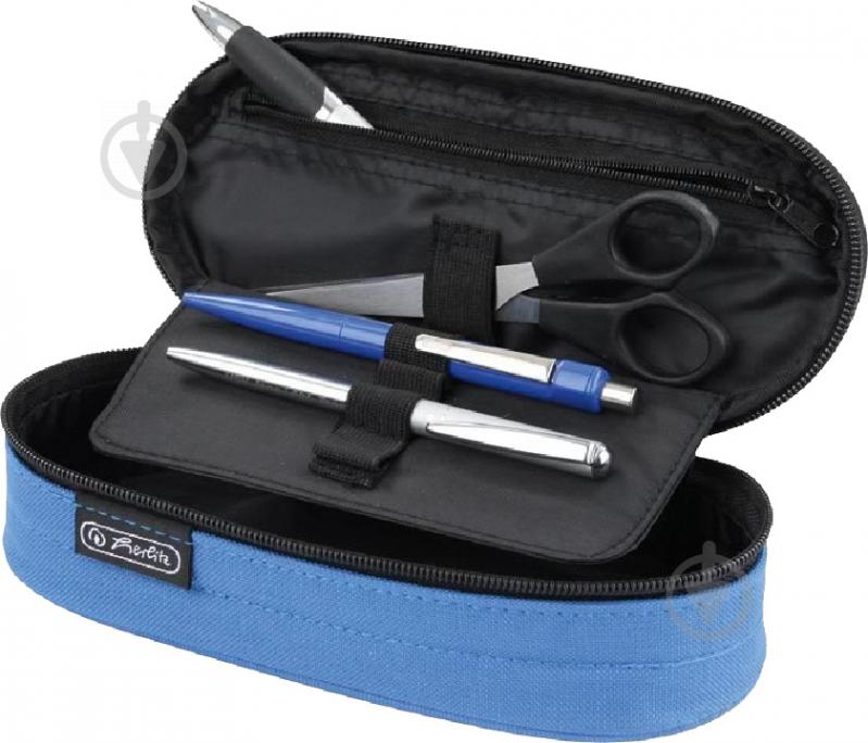 Пенал Be.Bag Case Blue 11415916 Herlitz синий - фото 2