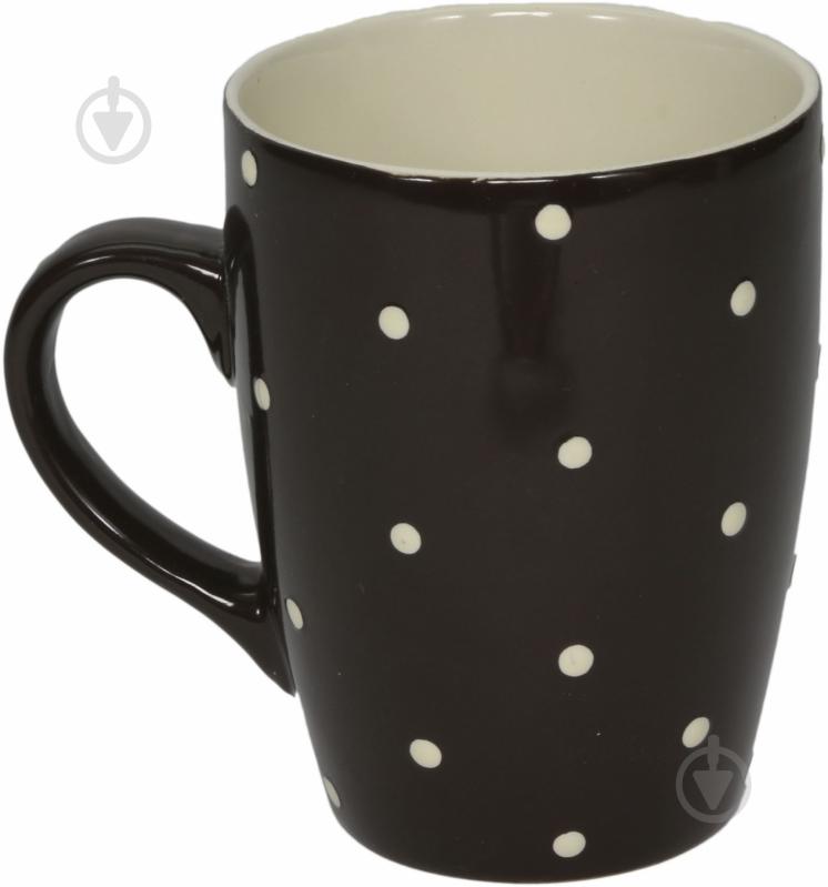 Чашка Горошек 350 мл шоколадная - фото 2