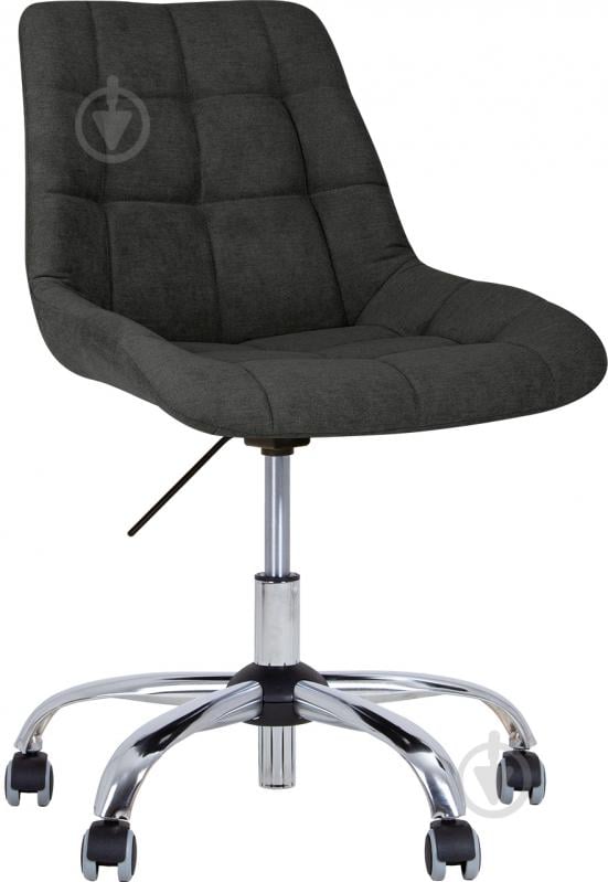 Крісло Nowy Styl NICOLE GTS (J) CHR61 SQR (CH) SORO-95 темно-сірий - фото 1