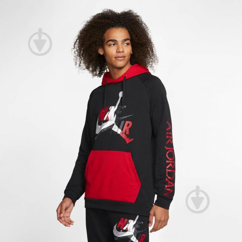 Худі Jordan M J JUMPMAN CLSCS LTWT FLC PO CK2852-010 р. 2XL чорний - фото 4